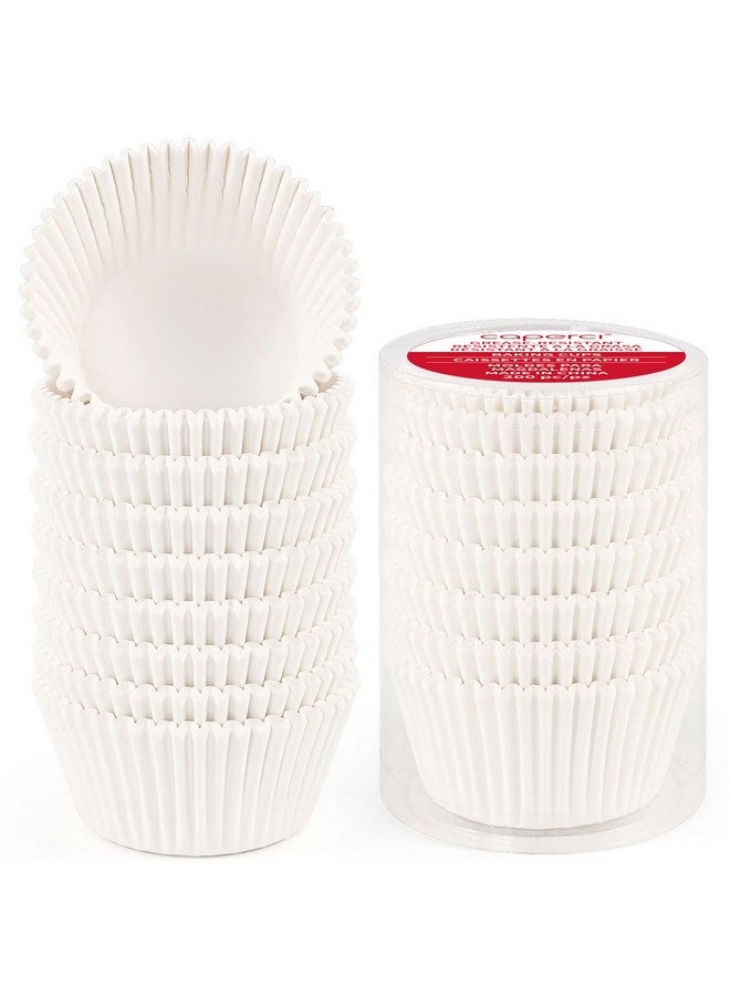 Caperci Standard White Cupcake Liners for Baking 200 Counts - Caperci Greaseproof Muffin Baking Cups for Wedding Birthday Party Baby Shower Festivals (White) - Image 1