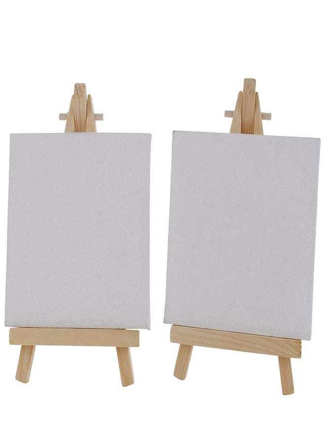 53 Arts 53ARTS Art Mini Display Easel with Canvas Board Pack of 24pc (8X10 CM) - Image 1