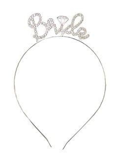 PARTY FUN Bride Silver Metal Tiara - An Elegant Crown for the Bride  - Image 1
