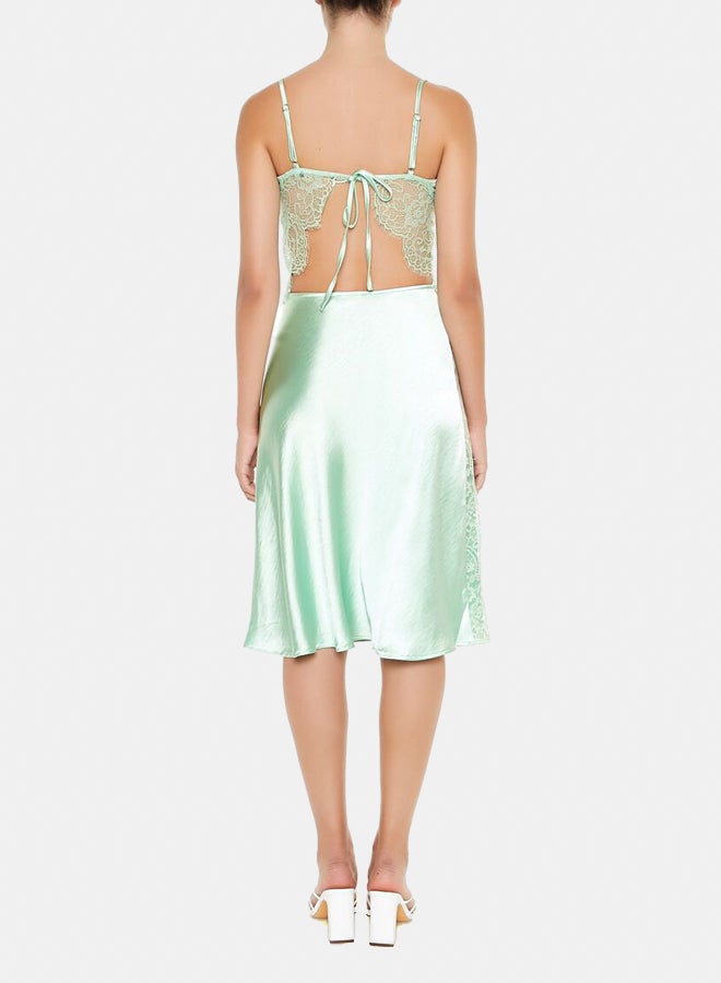 FOREVER 21 تنورة ميدي ساتان - Image 3