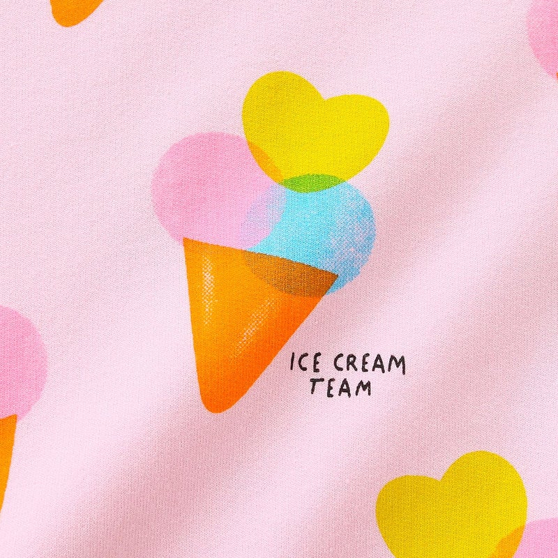 Bumeex Toddler Girl's Sweatshirts Clothes Outfits Cotton Cute Fall Winter Spring Long Sleeve Shirt Casual Fashion Crewneck Pullover Tops Clothing for Daily School Playwear Pink Ice Creams 3t - Image 3