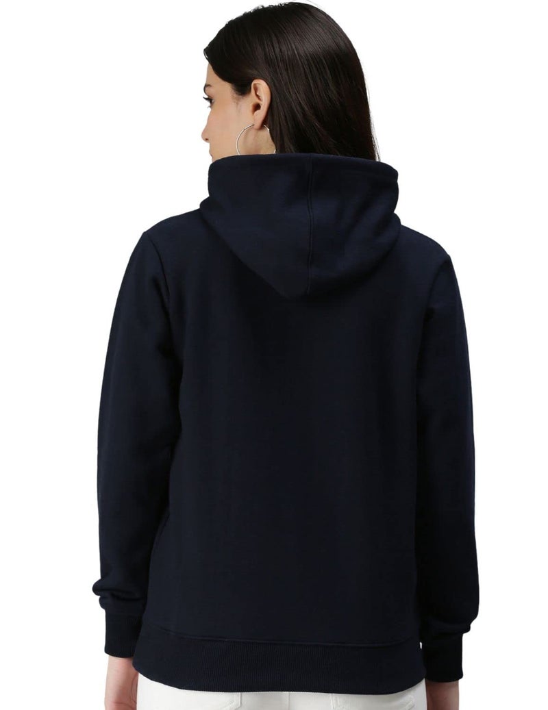 JUNEBERRY Women's Fleece Hooded Sweatshirt (Jb_W02_Navy_XXL_Navy_2XL) - Image 5