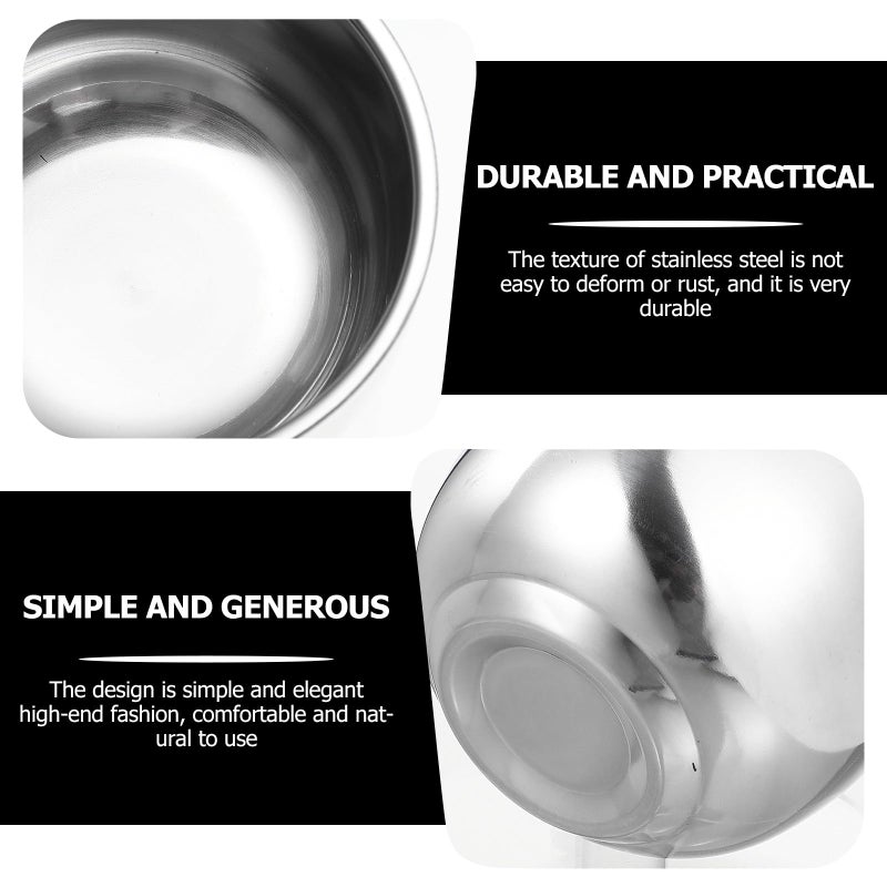 Stainless Steel Shaving Cream Bowl With Soap Cup For Home And Barber Use - Image 4