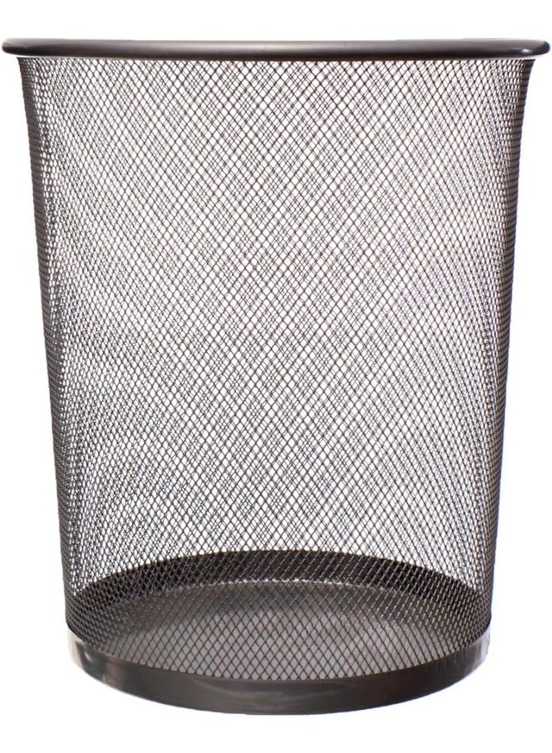 Large Metal Mesh Waste Bin with Durable Modern Open Mesh Design for Offices Homes Workspaces and Commercial Use Offering Excellent Ventilation and Easy Daily Cleaning - Image 3
