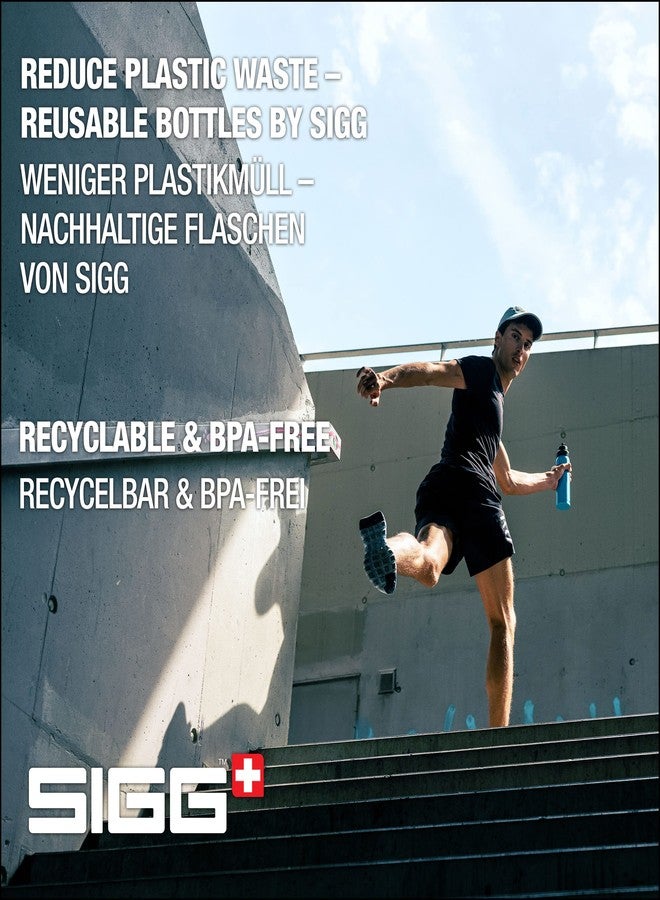 سيج - زجاجة مياه رياضية - أزرق رياضي WMB - بغطاء رياضي ثلاثي المراحل - صنع في سويسرا - مانعة للتسرب - خفيفة الوزن - معدنية - خالية من مادة BPA - 25 أونصة - Image 4