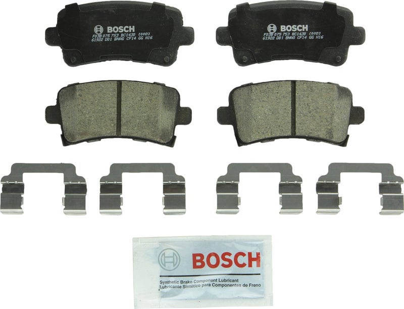BOSCH BC1430 QuietCast Premium Ceramic Disc Brake Pad Set - Compatible with Select Buick Allure, LaCrosse, Regal; Cadillac XTS; Chevrolet Impala, Malibu; Saab 9-5; FRONT - Image 4