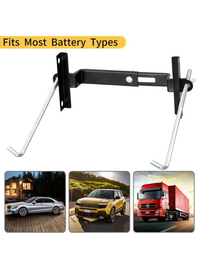 Car Battery Hold Down Kit with Adjustable Crossbar and 11-inch J-Bolts, High-Strength Rust-Resistant - Image 5
