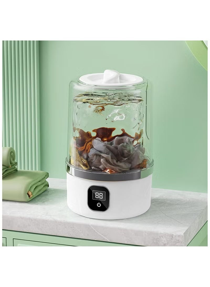 BlueFire Cordless Rechargeable Mini Washing Machine | Portable 1L Laundry Cup with Digital Display & One-Touch Control | Cordless Washer for Underwear, Socks, Bras & Baby Clothes | Ultra-Quiet Gentle Cleaning | Eco-Friendly Travel & Dorm Laundry Solution - Image 2