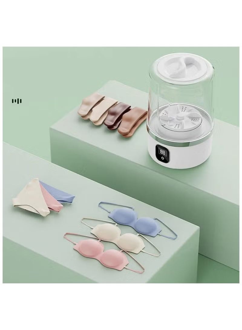 BlueFire Cordless Rechargeable Mini Washing Machine | Portable 1L Laundry Cup with Digital Display & One-Touch Control | Cordless Washer for Underwear, Socks, Bras & Baby Clothes | Ultra-Quiet Gentle Cleaning | Eco-Friendly Travel & Dorm Laundry Solution - Image 3