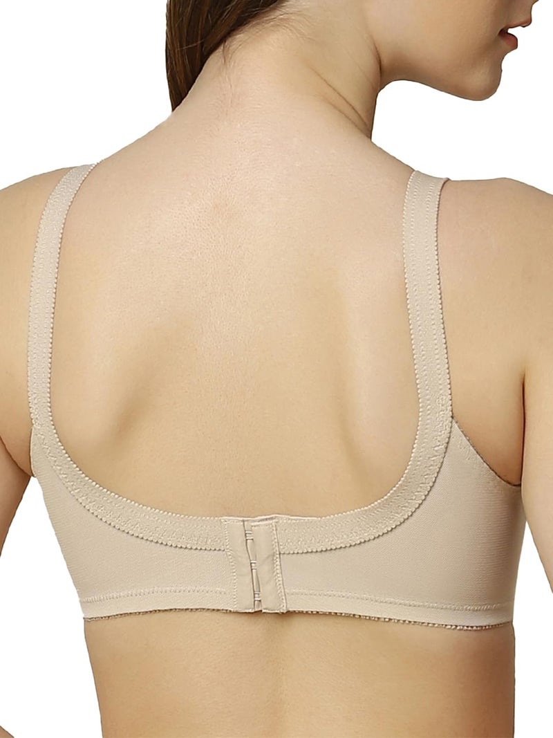 Triumph International Women's Non Padded | Wireless | Doreen 36D Skin | Full-Coverage Big Cup Bra | Pack of 1 - Image 3