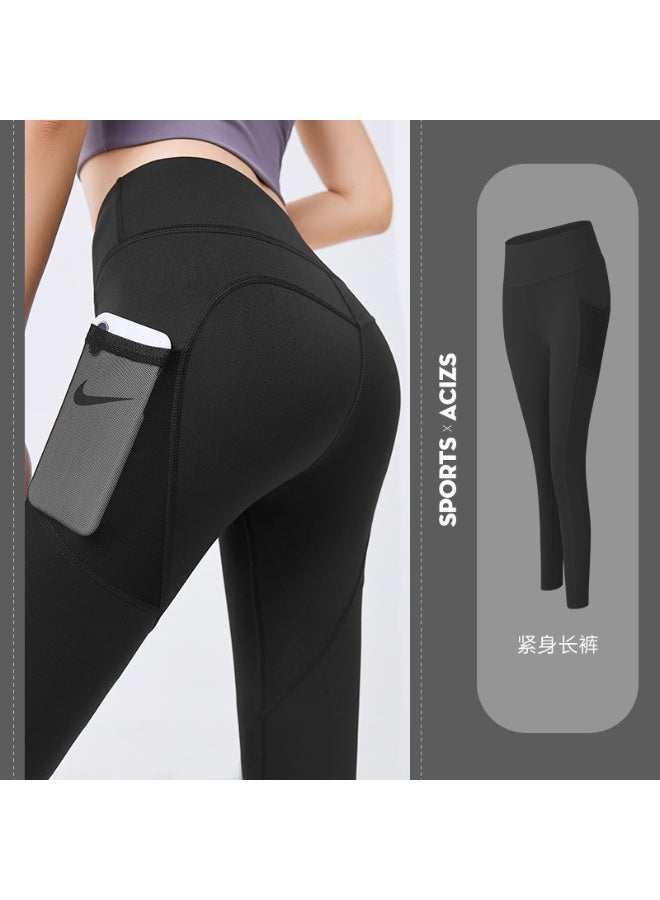 Seamless Yoga Pants Leggings Fashion Pocket Stretch Gym Running Wear Sportswear Track And Field Leggings  - Image 1