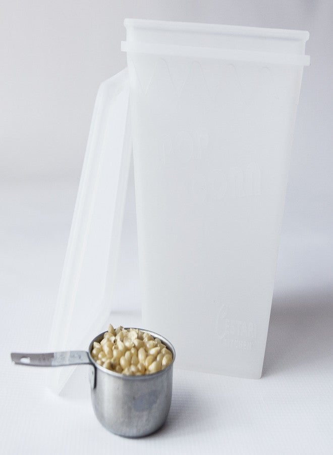 Cestari Microwave Air Popper | BPA Free Premium European Grade Clear Platinum Silicone Popcorn Maker | Replaces Microwave Popcorn Bags | Enjoy Air Popped Popcorn - No Oil Needed | by Cestari (2 Quarts) - Image 4