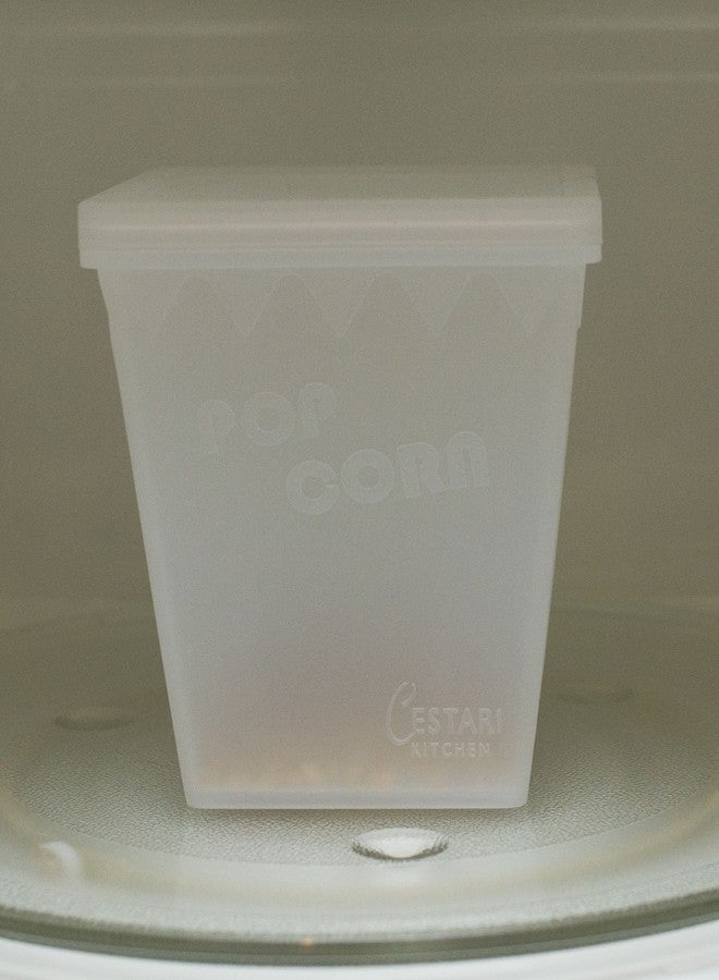 Cestari Microwave Air Popper | BPA Free Premium European Grade Clear Platinum Silicone Popcorn Maker | Replaces Microwave Popcorn Bags | Enjoy Air Popped Popcorn - No Oil Needed | by Cestari (2 Quarts) - Image 5