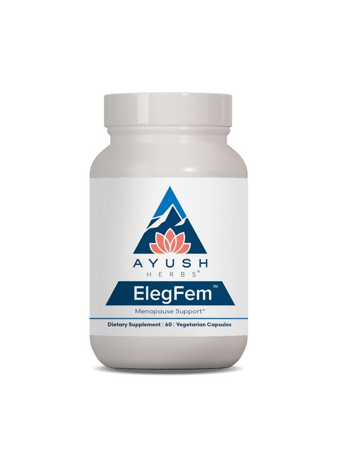 Ayush Herbs ElegFem - Menopause Supplements for Women, Hormone Balance for Women, Perimenopause Natural Hormone Support, Hot Flash Support with Cohosh - 60 Vegetarian Capsules (1 Count) - Image 1