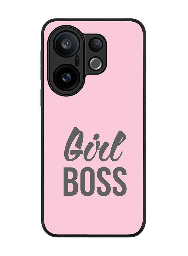 Stylizedd For vivo X200 FE / S30 Pro mini Case,Slim fit Camera Protection, Shockproof Thin Phone cover  - Girl Boss (Pink)