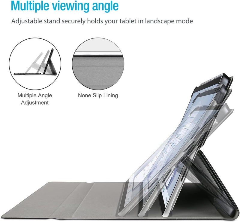 Procases Keyboard Case For Surface Pro 9 (2022) / Pro 8 (2021) 13" Tablet, Slim Light Smart Cover With Magnetically Detachable Wireless Keyboard -Black - Image 3