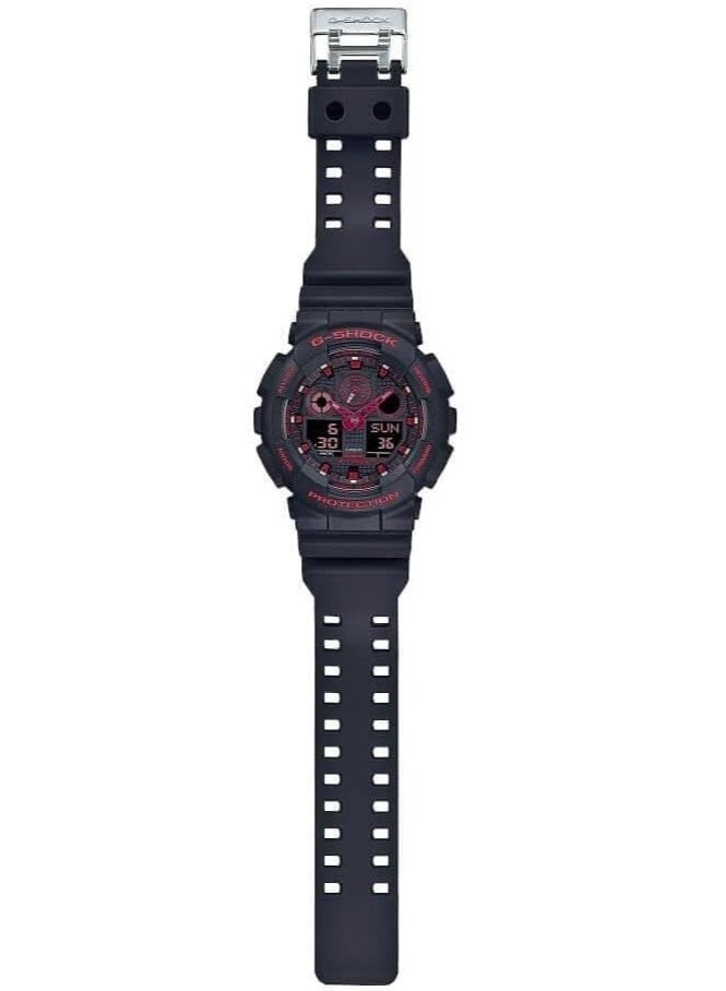 G-SHOCK Casio G-Shock Analog-Digital Watch GA-100BNR-1ADR - Image 4