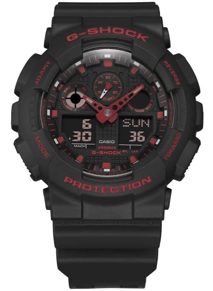 G-SHOCK Casio G-Shock Analog-Digital Watch GA-100BNR-1ADR - Image 2