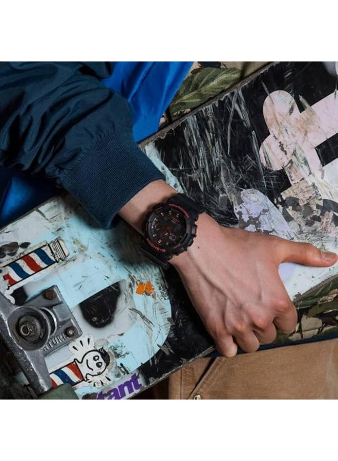 G-SHOCK Casio G-Shock Analog-Digital Watch GA-100BNR-1ADR - Image 3