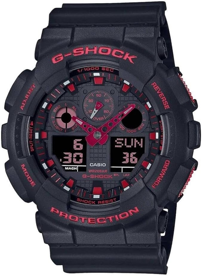 G-SHOCK Casio G-Shock Analog-Digital Watch GA-100BNR-1ADR - Image 1