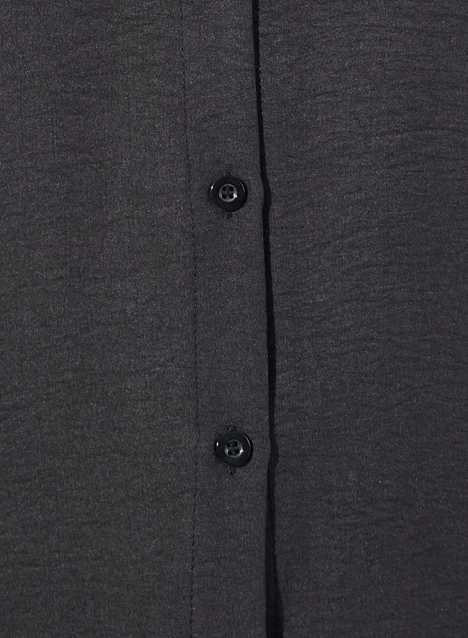 Styli Textured Shirt with Long Sleeves