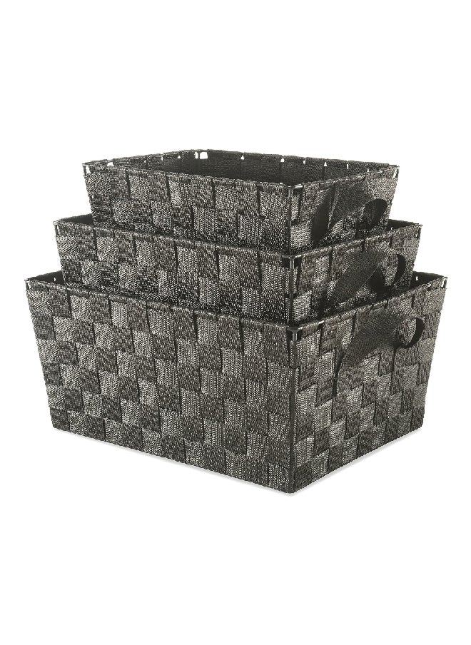 ويتمور 6581-1959-ESPR طقم سلال غسيل منسوجة 3 قطع بمقابض بني اسبريسو 29 x 37.1 x 16.5 سم  - Image 1