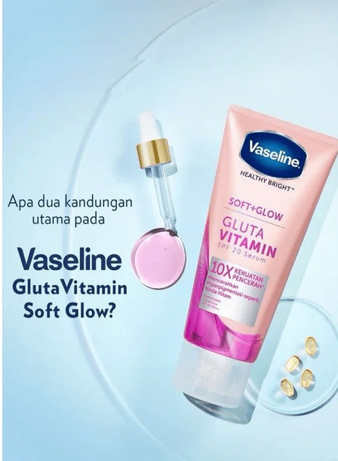 Vaseline Soft Glow Gluta Body Serum SPF 20 Niacinamide 180 ml - Image 2