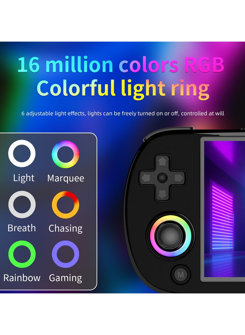 ANBERNIC  RG40XX H Retro Handheld Game Consoles 64 TF Card Preloaded Games 5000+ Portable Gaming Console Linux 64-bit System 4.0'' IPS Screen WiFi Bluetooth HD and TV Output Black - Image 5