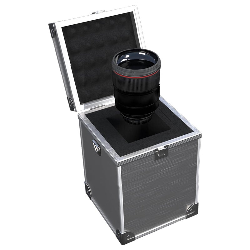 MOAAD Aluminium Storage Box Portable Hard Flight Case Tool Box with Handle Travel Transport Box MultiPurpose Equipment Case 12in - Image 1