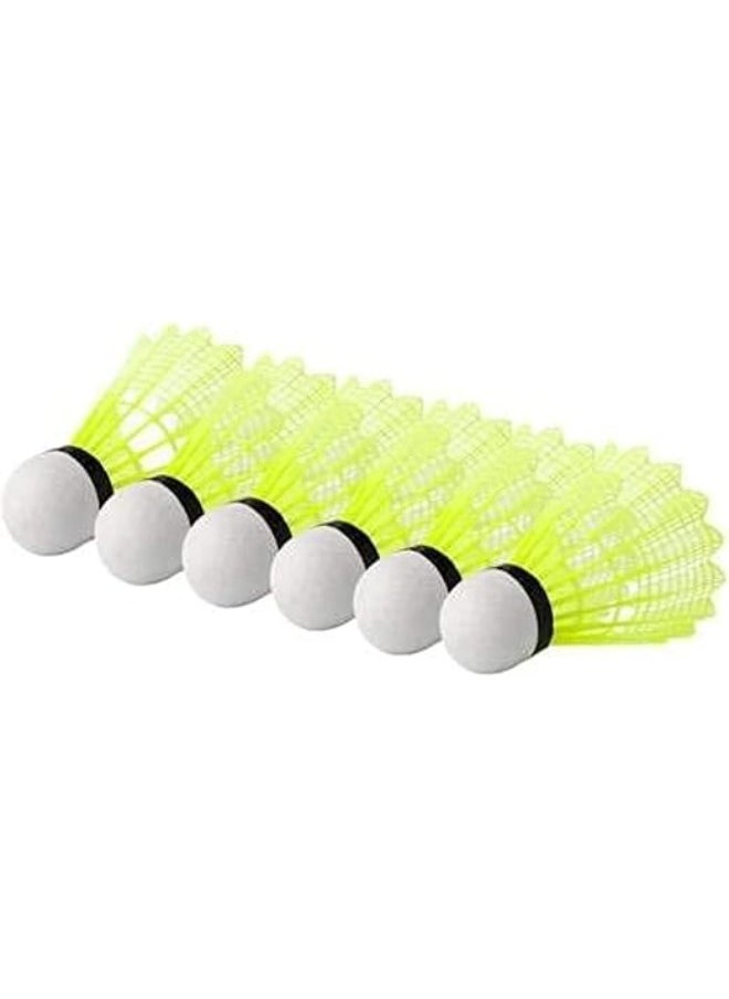 Generic Badminton ball for badminton court, plastic, pack of 6 pieces  - Image 2