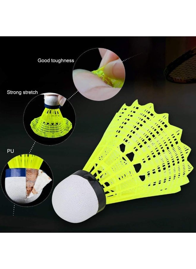 Generic Badminton ball for badminton court, plastic, pack of 6 pieces  - Image 4