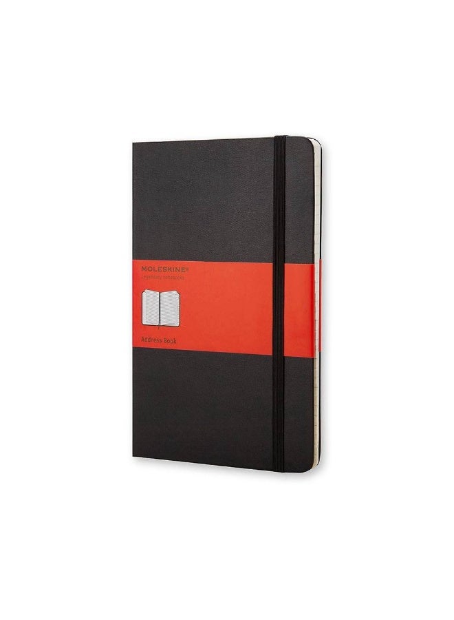 MOLESKINE Address Book Pocket Size Alphabetical Organization Black Cover - Image 1