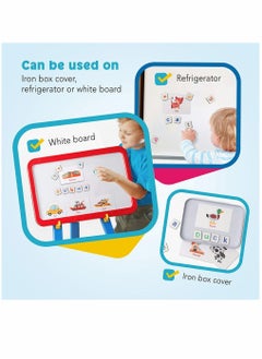 SYOSI Educational Toy Set, Magnetic Letters Numbers Alphabet, Fridge Magnets, ABC 123, Preschool Learning Spelling Counting, Uppercase Lowercase Math, for 3 4 5 Years Kid Toddler  - Image 3