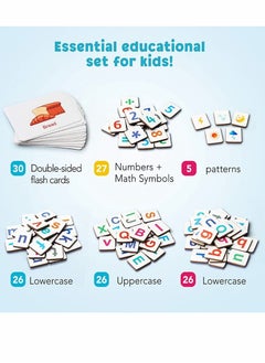 SYOSI Educational Toy Set, Magnetic Letters Numbers Alphabet, Fridge Magnets, ABC 123, Preschool Learning Spelling Counting, Uppercase Lowercase Math, for 3 4 5 Years Kid Toddler  - Image 2