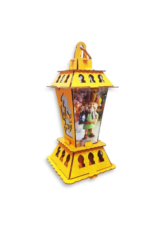 فانوس رمضاني موسيقي كبير للأطفال مع أضواء LED وأغانٍ رمضانية، لعبة إسلامية شهيرة، فانوس رمضاني عصري جديد للأطفال، هدية زخرفية وتعليمية - متعدد الألوان - Image 1