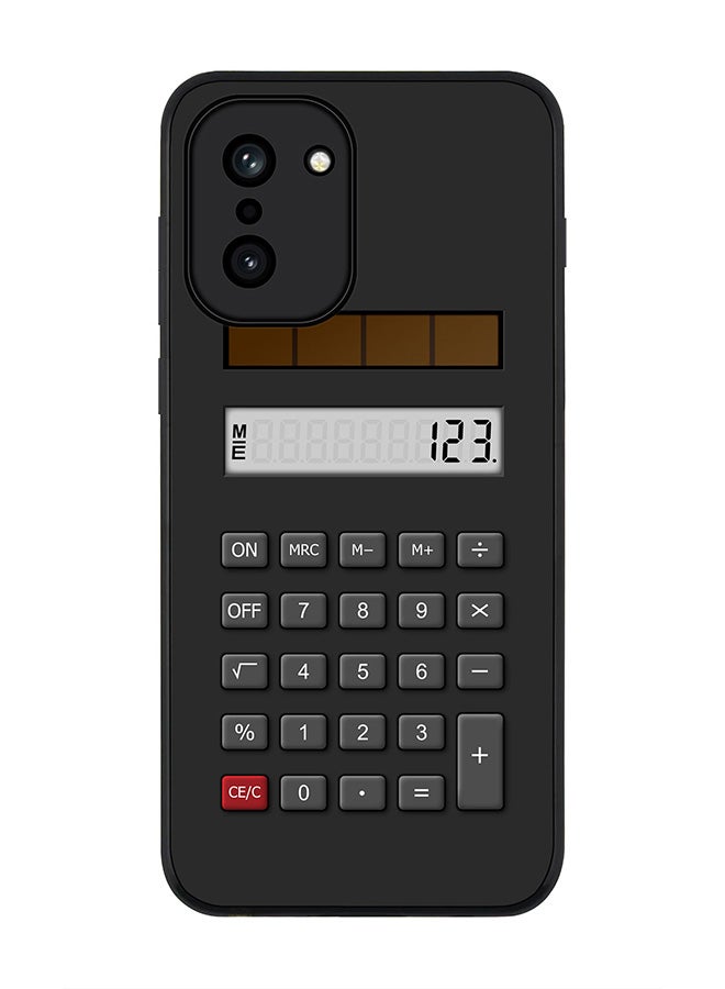 For OnePlus 15R Case,Slim fit Camera Protection, Shockproof Thin Phone cover  - Calc (Black)