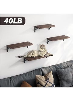 Hihonor Floating Shelves, Dark Carbonized Black, 4 Sets of Wall Mounted Shelf for Bathroom Decor, Floating Book Shelves for Wall, Bedroom, Living Room or Kitchen  - Image 2
