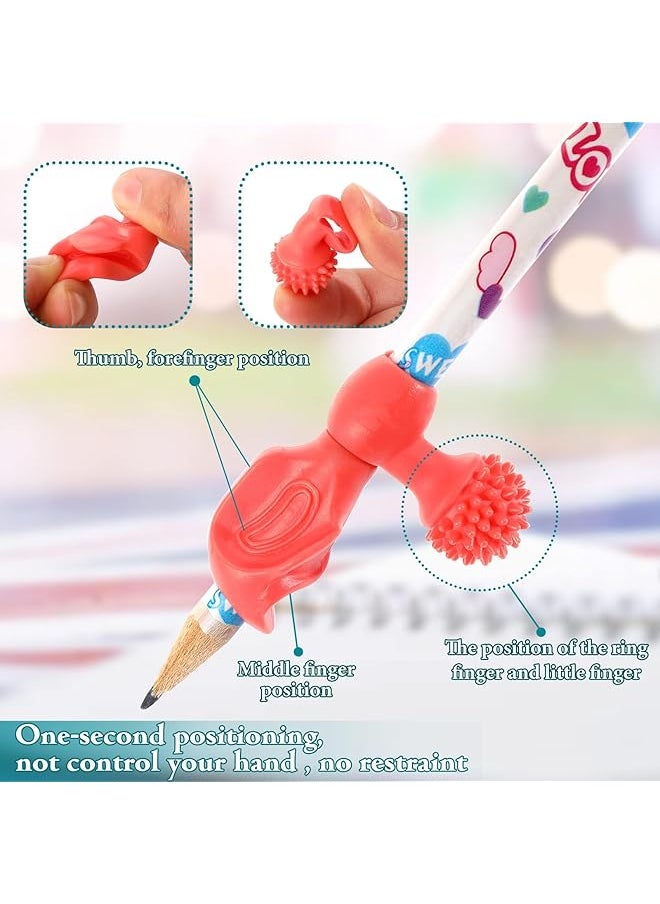 erorex - Pencil Grips Trainer For Left And Right Handed 4Pcs Kids Pencil Grips Pencil Grippers Trainer Both Hands Pencil Grippers For Beginners Preschoolers And Kindergarteners Handwriting - Image 1