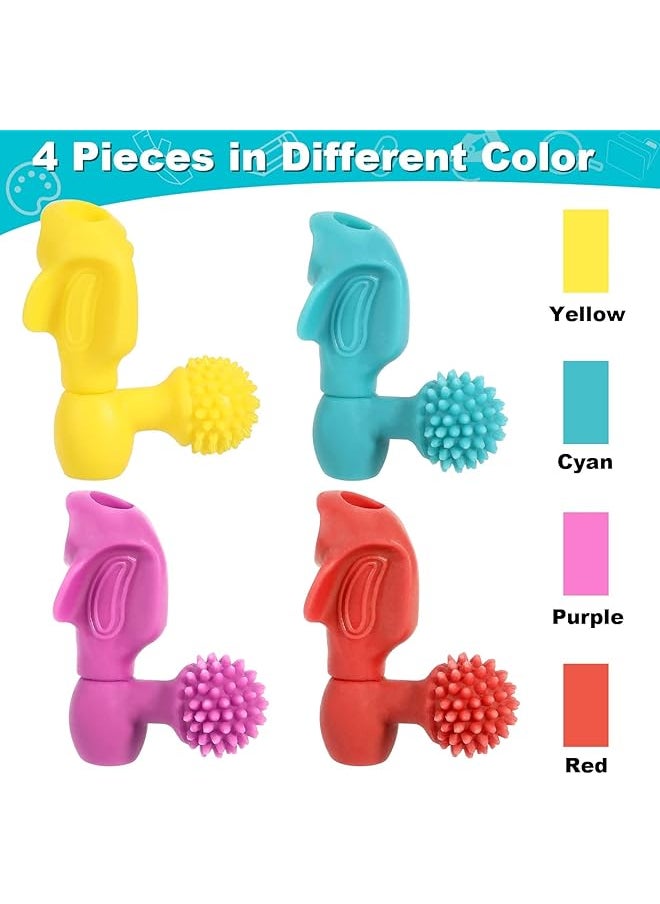 erorex - Pencil Grips Trainer For Left And Right Handed 4Pcs Kids Pencil Grips Pencil Grippers Trainer Both Hands Pencil Grippers For Beginners Preschoolers And Kindergarteners Handwriting - Image 1