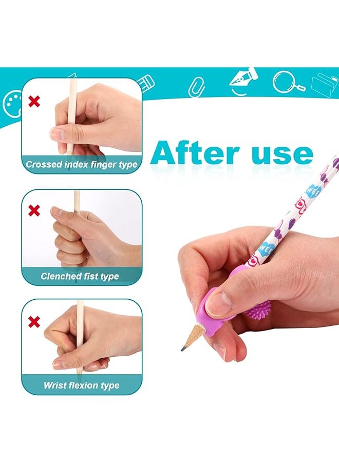 erorex - Pencil Grips Trainer For Left And Right Handed 4Pcs Kids Pencil Grips Pencil Grippers Trainer Both Hands Pencil Grippers For Beginners Preschoolers And Kindergarteners Handwriting - Image 1