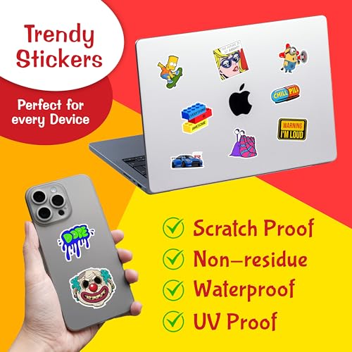 CodersParadise - Pack of 250+ Laptop Stickers Random - Stickers for Laptop, Journal, Bike Helmet, Diary, Guitar, Mobile - Waterproof Residue Free - Image 5