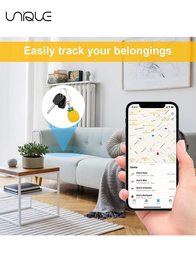 Unique - 2 Pack 3-in-1 Case - PU Leather Keyring Case for Apple AirTag - Waterproof and Scratch Resistant Case - Items for Pets, Luggage, Wallets, Backpacks - Image 1