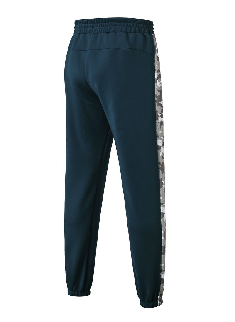 Loquat Men Quick Dry Breathable Elastic Running Trousers Blue  - Image 2