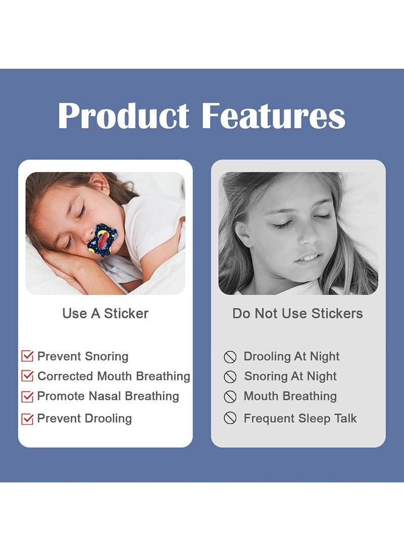 60 Pieces Sleep Patch Stop Snoring Mouth Tape Gentle Mouth Band Reduces Mouth Breathing Improves Nighttime Sleep and Provides Immediate Snoring Relief - Image 3