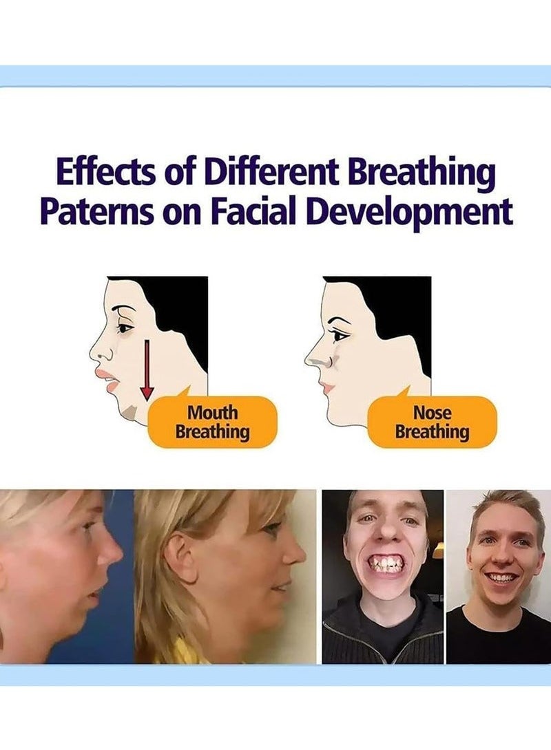 60 Pieces Sleep Patch Stop Snoring Mouth Tape Gentle Mouth Band Reduces Mouth Breathing Improves Nighttime Sleep and Provides Immediate Snoring Relief - Image 4