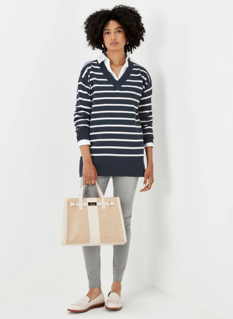 Matalan Navy Stripe Soft Touch Jumper