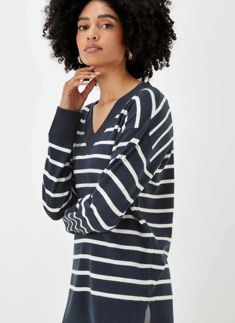 Matalan Navy Stripe Soft Touch Jumper