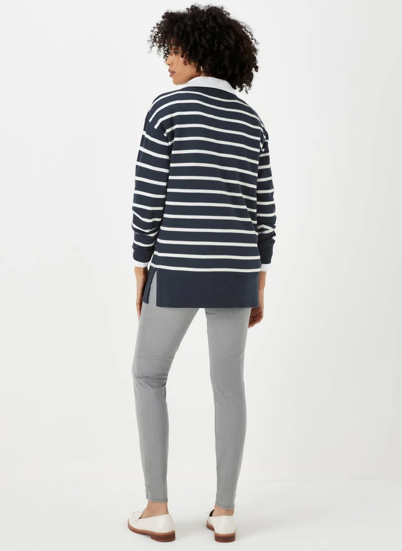 Matalan Navy Stripe Soft Touch Jumper