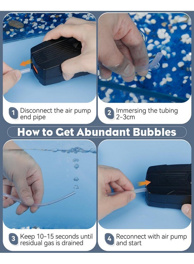 باوفلي حجر هواء لحوض السمك من Pawfly Fish Tank لأحواض السمك والدلاء المزودة بأكواب شفط، موزع فقاعات هواء لحوض السمك، 2.7 بوصة، المضخة والأنابيب غير متضمنة - Image 3