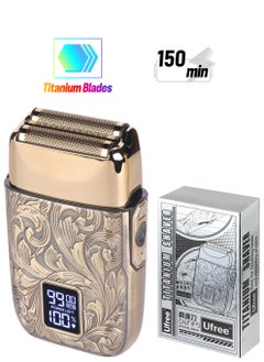 Men's 3-Speed Electric Razor, Double Foil Electric Shaver Electric Head Shaver Close Shave Razor Bald Head Shaver Barber Supplies Electric Beard Trimmer High Performance Bald Head Shavers for Bald Men